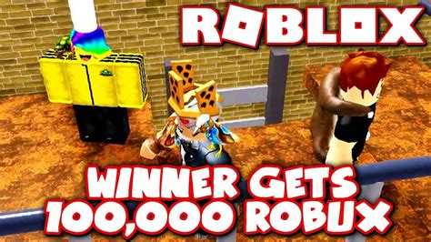 First Person To Beat This Obby Wins 100000 Robux My Biggest Bet