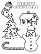 Party Simplicity free Christmas coloring page for kids