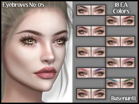 Eyebrows N05 By Busenur41 At Tsr Sims 4 Updates
