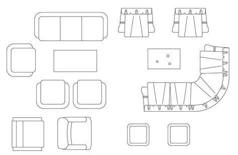 D Furniture Sofa Cad Blocks Top View Drawing Dwg File Cadbull Porn Sex Picture