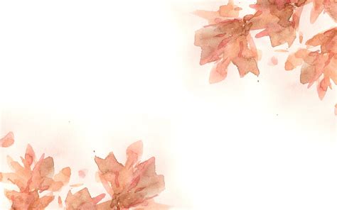 Watercolour Autumn Leaves Desktop Wallpaper Background Desktop Hd