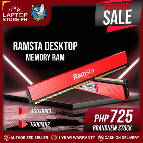 Ramsta Desktop Memory 4gb Ddr3 Lazada Ph