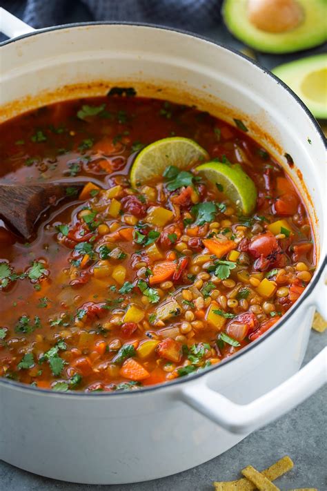 Mexican Lentil Soup Cooking Classy
