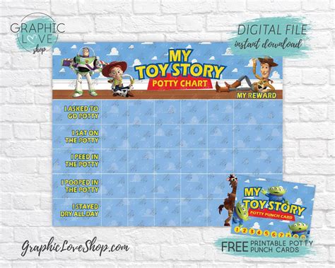 Toy Story Potty Training Chart