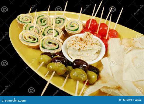 Plate Of Finger Food Stock Photo Image Of Cuisine Appetizer 14745904