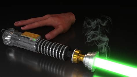 Lightsaber Jedi Luke Skywalker Starwars 3d Model Cgtrader