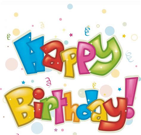 Birthday Email Stationery Stationary Colorful Happy Birthday Text