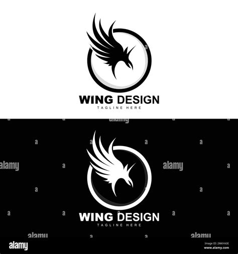 Wings Logo Phoenix Logo Bird Wing Vector Template Illustration Wing