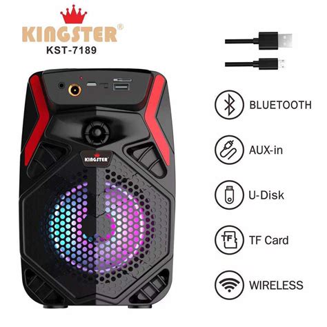 Kingster Kst 7189 Super 4 Bluetooth Speaker With Free Mic Mpower