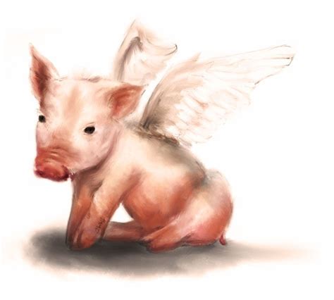 When Pigs Fly By Realist N On Deviantart Pig Painting Flying Pigs