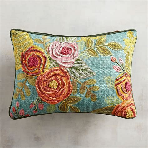 Big Floral Lumbar Pillow Pillows Throw Pillows Pillow Pattern