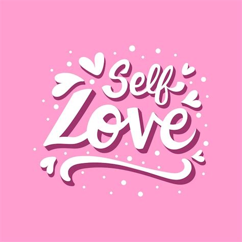 Free Vector Self Love Lettering
