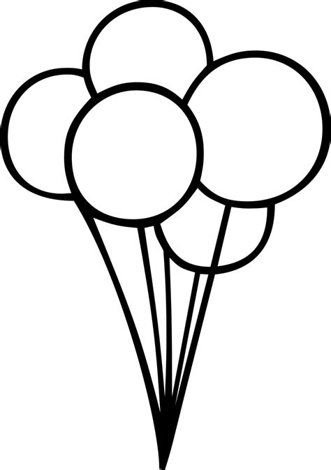 Free Balloon Clipart Black And White Download Free Balloon Clipart