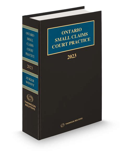 Ontario Small Claims Court Practice 2023 Print And Proview Ebook