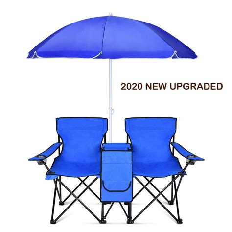 Clearance Camping Chairs Folding Chair With Umbrella And Table Cooler