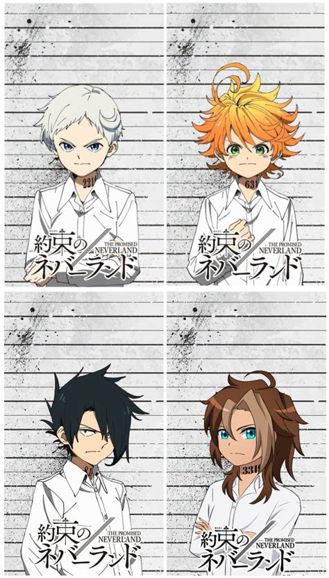 The Promised Neverland Oc Norman Emma Ray And Tetsu