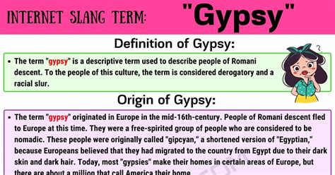 What Is The Meaning Of The Slang Term Gypsy 7esl
