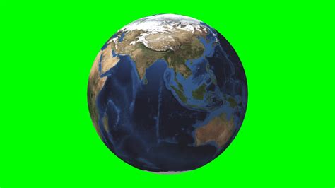 Earth Rotating 3d Green Screen Footage Free 1080p Youtube