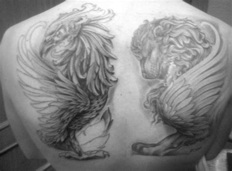 Phoenix And Griffin Tattoo Pinterest Phoenix Griffins And