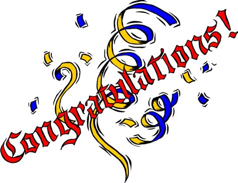 Congratulations Free Images Clipart Best
