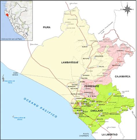 Mapa Político De Lambayeque Gobierno Regional De Lambayeque 2016 6