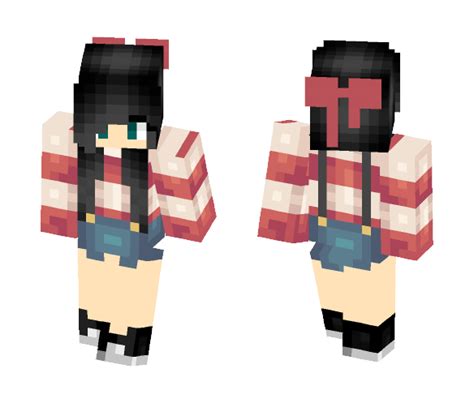 Get Cute Black Hair Girl Minecraft Skin For Free