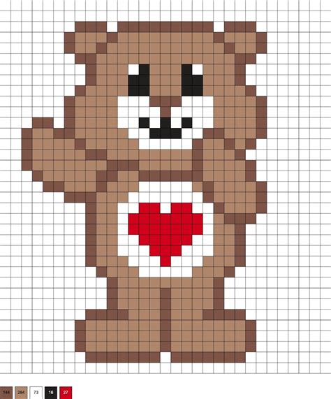 Care Bear Perler Beads 20 Free Patterns в 2023 г Легкие рисунки
