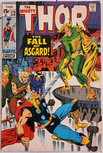 Thor 175 Fall Of Asgard Marvel 1970 Couverture Et Histoire Loki Stan