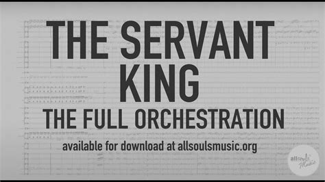 The Servant King Full Orchestration Youtube