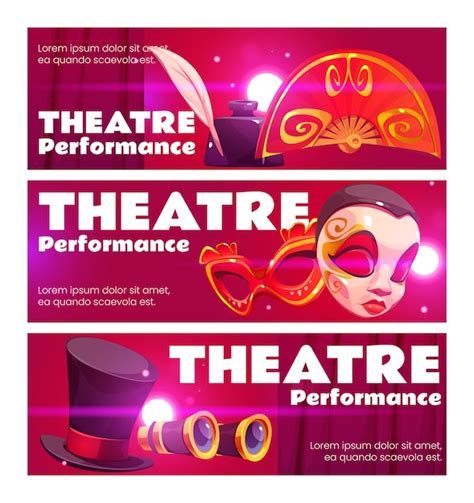Theatre Banner Free Vectors And Psds To Download