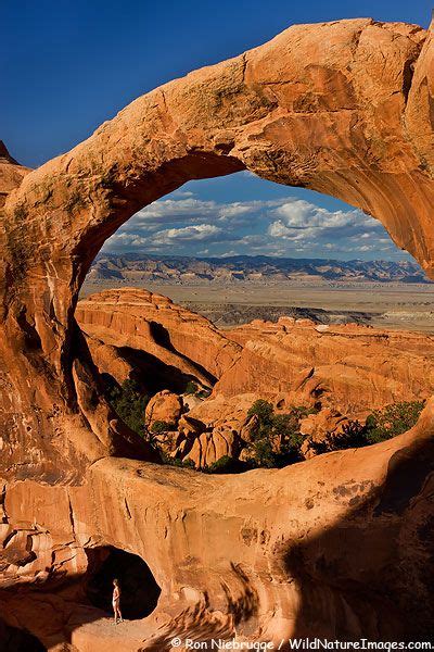 Take the park road 18 miles to devils garden. Double O Arch, Devils Garden, Arches National Park near ...
