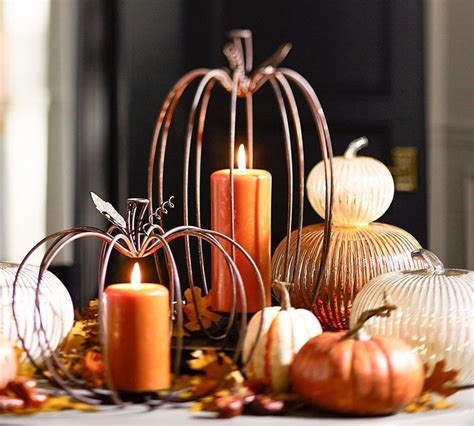 Pottery Barn Wire Pumpkin Candle Holders Wire Pumpkin Pumpkin