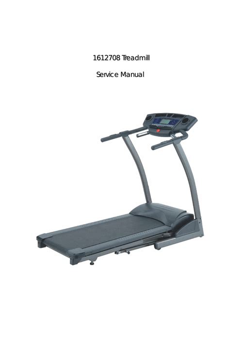 1612708 Treadmill Service Manual Manualzz