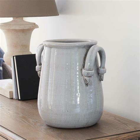 Large Grey Decorative Vase By Marquis And Dawe