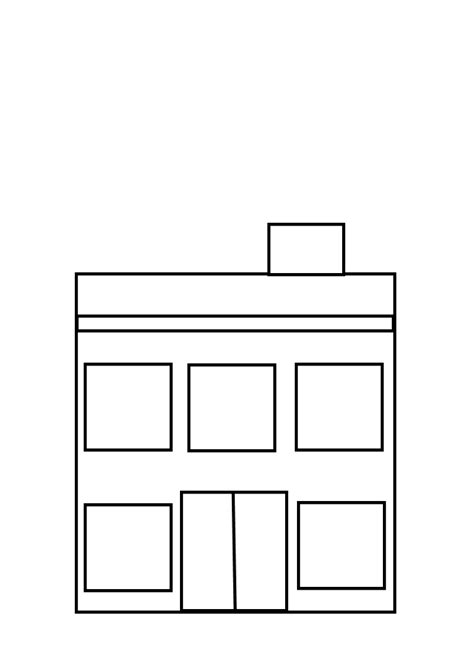 Image Of School Building Clipart Black And White Clipart Clipartix