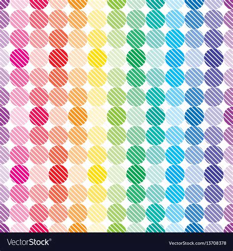 Rainbow Dots Wallpaper Royalty Free Vector Image