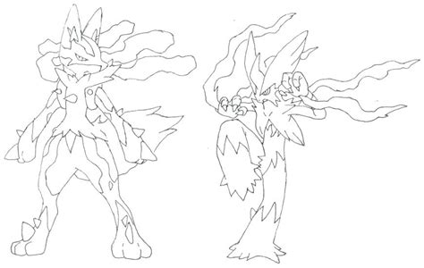 Mega Lucario Coloring Pages At Getdrawings Free Download