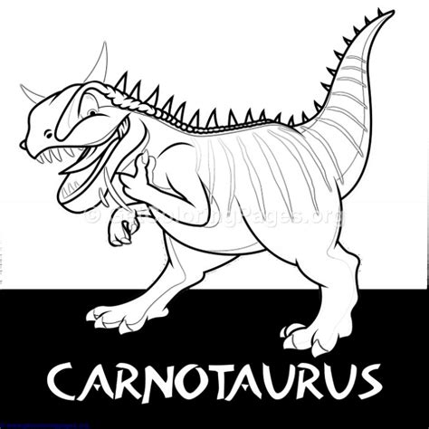 A coloring book personalized with your child's name. Carnotaurus Coloring Page at GetColorings.com | Free ...