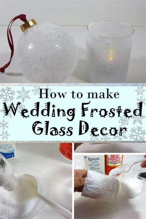 Diy | painted + frosted glass jars. DIY Frosted Glass for Jaw-Dropping Winter Wedding Decor - Inspired Bride
