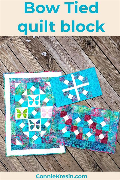 Easy Bow Tied Quilt Block Tutorial Freemotion By The River Tie