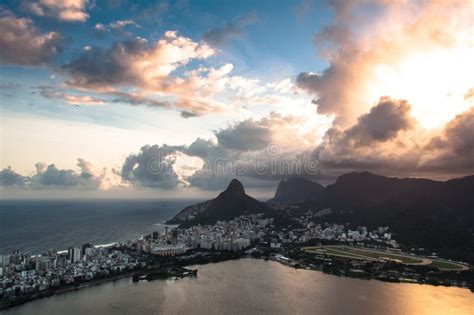 Dramatic Rio De Janeiro Sunset Stock Image Image Of Brazil Mountains