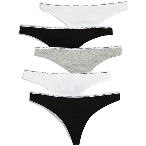 calvin klein calvin klein underwear women s signature thong 5 pack