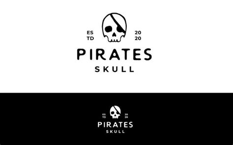 Skull Skeleton Pirates Logo Design Inspiration Logo Template In 2023