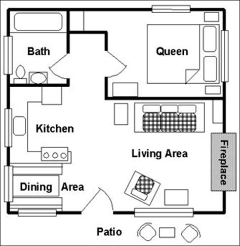 Many of our favorite shed and cottage models are available to purchase in plan only versions. one room cabin floor plans | View Floor Plan: main floor ...