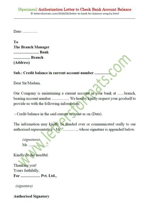 Authorization Letter For Bank Statement Letter Images And Photos Finder