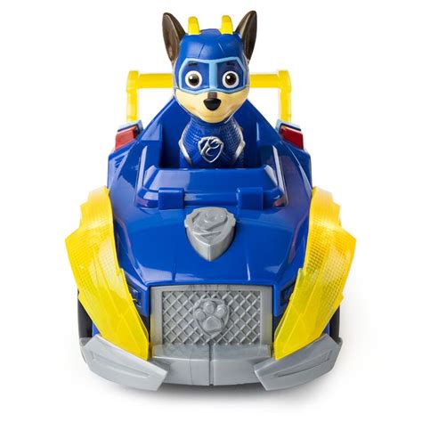 Paw Patrol Mighty Pups Super Paws Chases Deluxe Vehicle With Lights And Sounds Toys R Us Canada