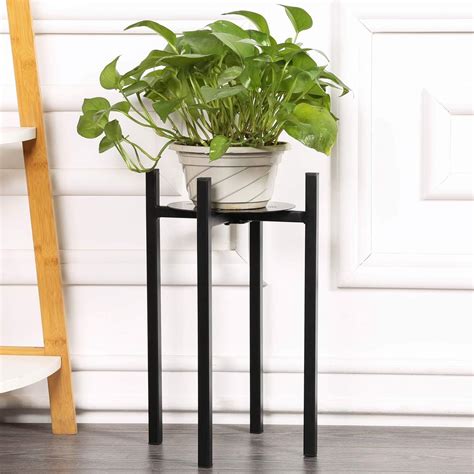 Sunnyglade Plant Stand Metal Potted Plant Holder Sturdy Galvanized