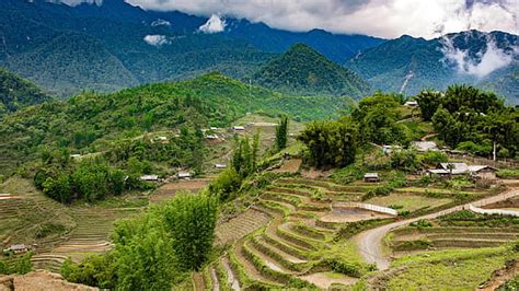 Hd Wallpaper Sunset Mountains The Slopes The Evening Vietnam Sapa