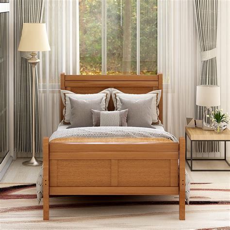 Stop Now Sale Wood Platform Beds With Headboardfootboardwood Slat