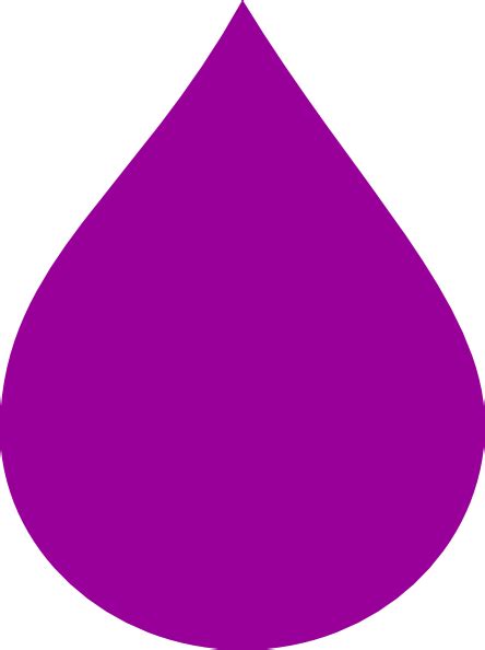 Teardrop Dark Purple Clip Art At Vector Clip Art Online